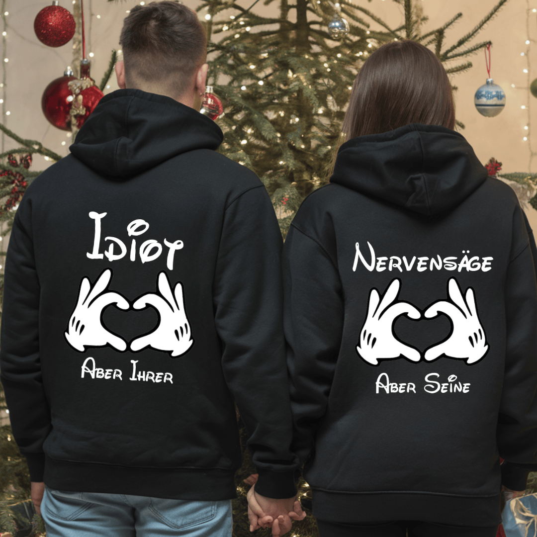 Kuschel Idiot & Nervensäge Hoodies Bündel