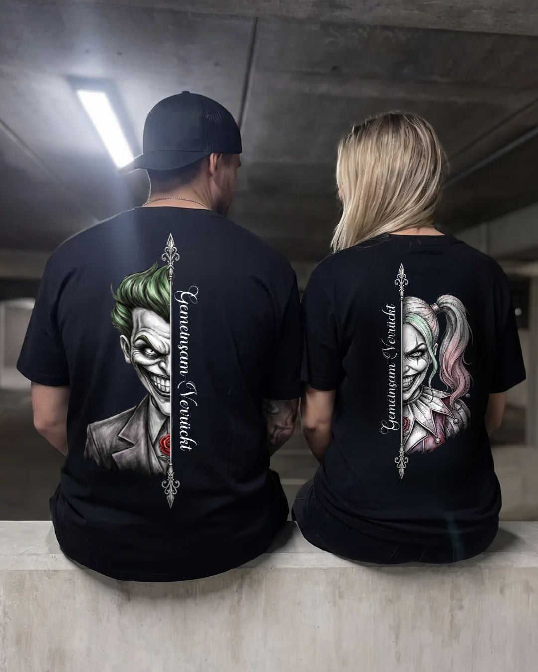 Gemeinsam Verrückt Joker / Harley Real - Shirt Couple Bündel