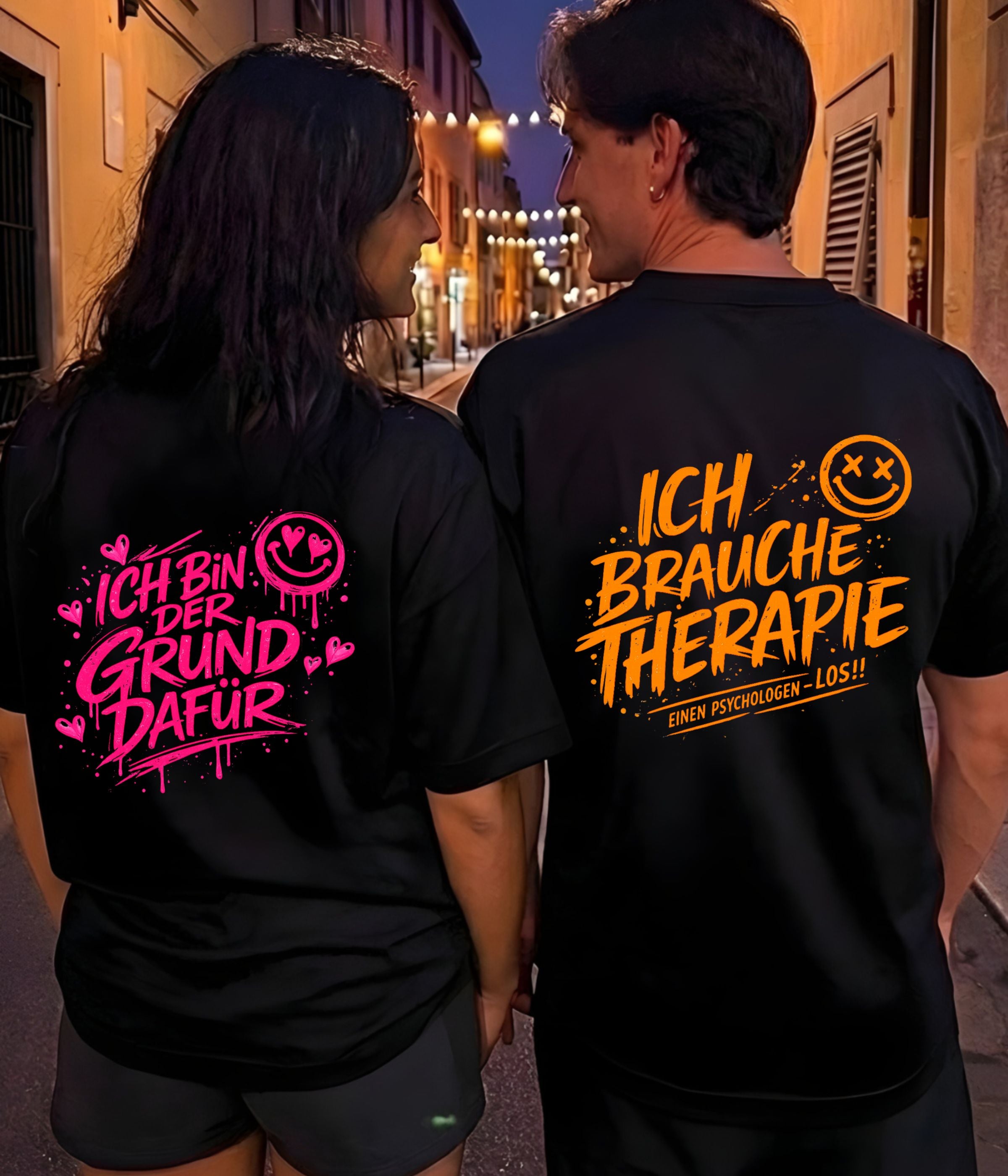 Therapie/Grund - Shirt Couple Bündel