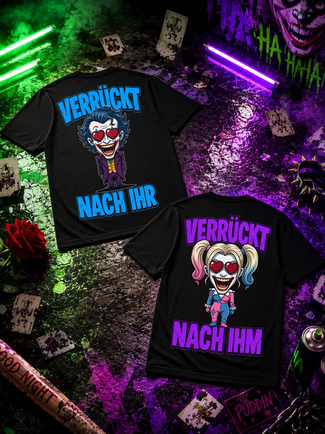 Verrücktes Couple - Shirt Couple Bündel