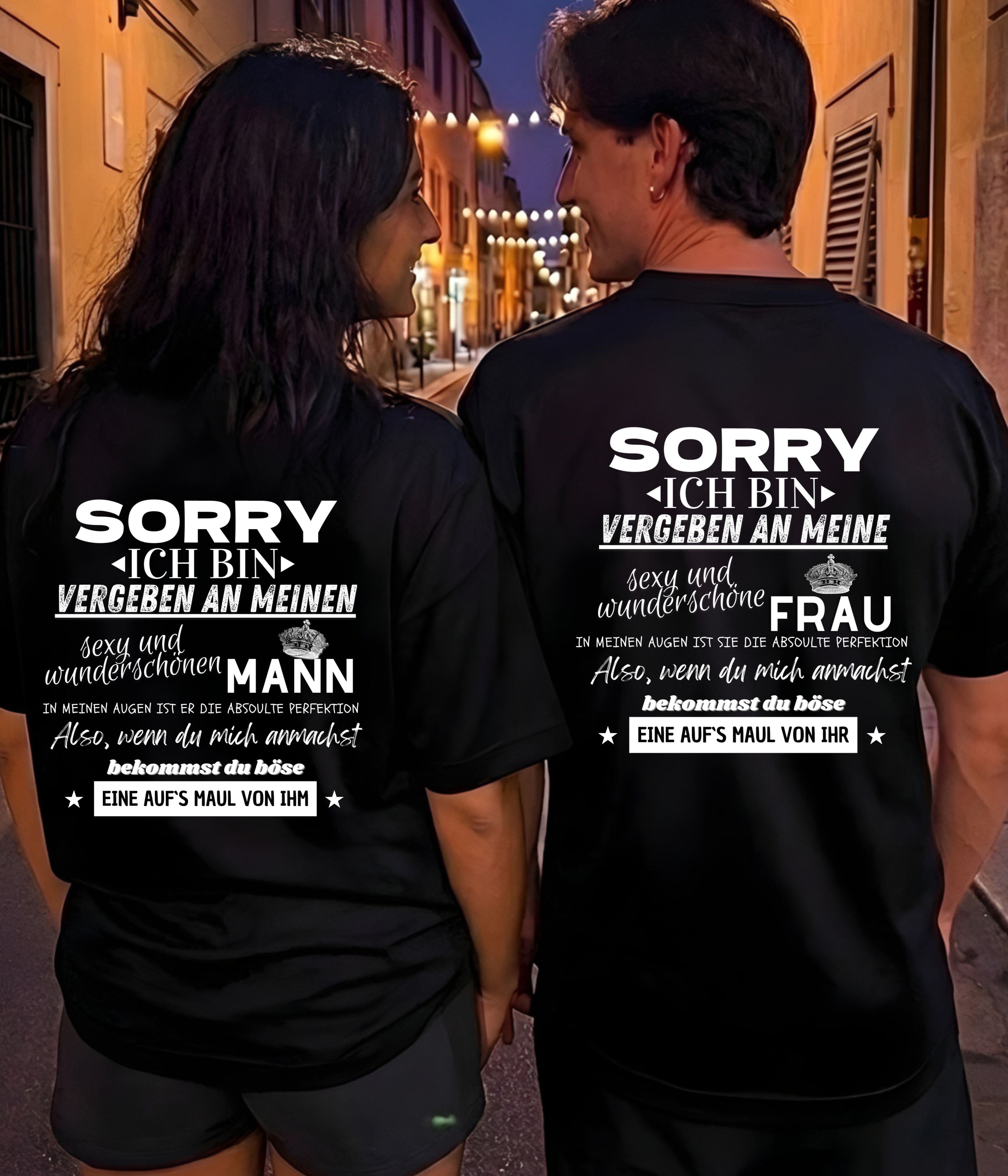 Sorry Vergeben - Shirt Couple Bündel