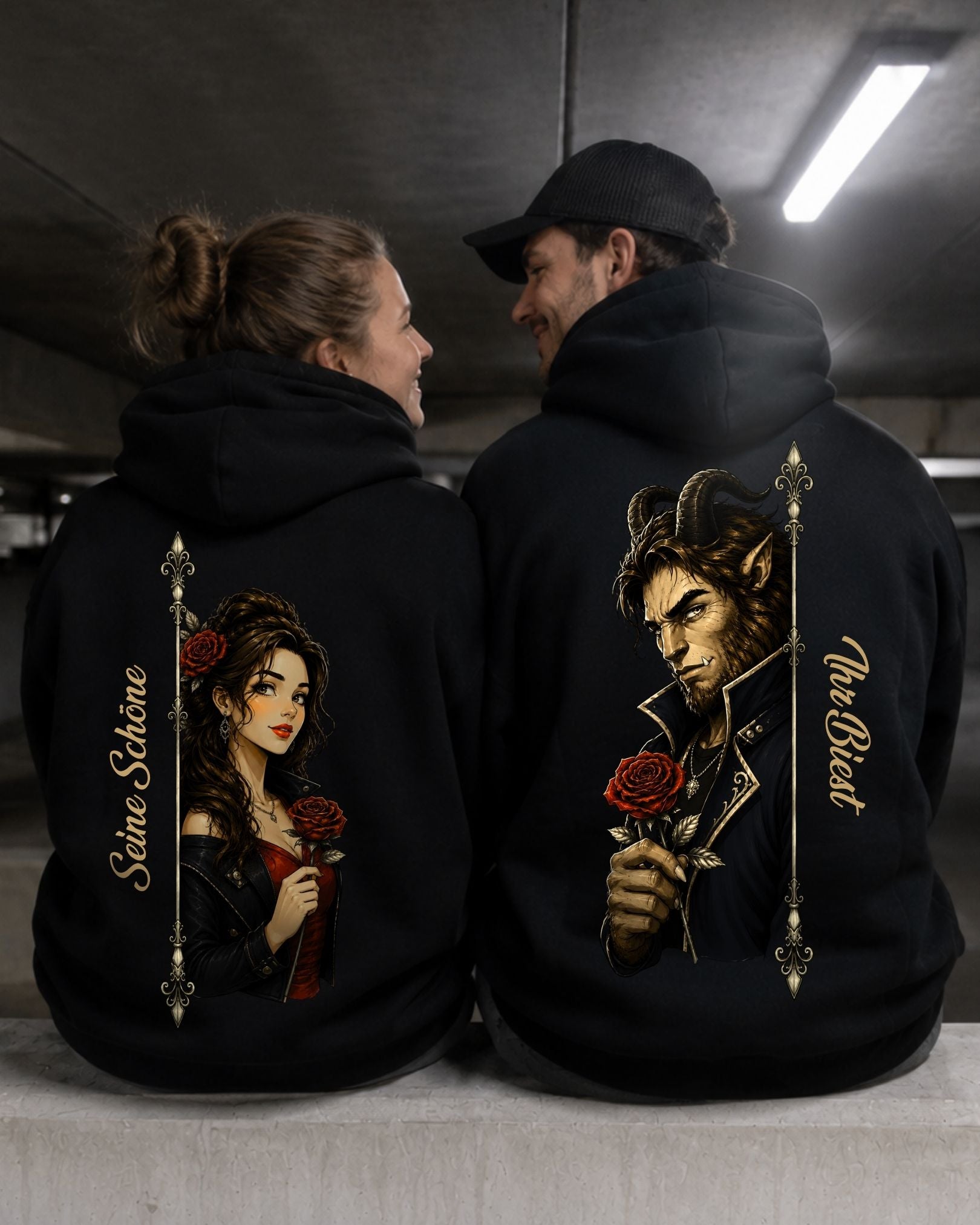 Schöne und Biest Real - Kuschel Hoodie Bündel