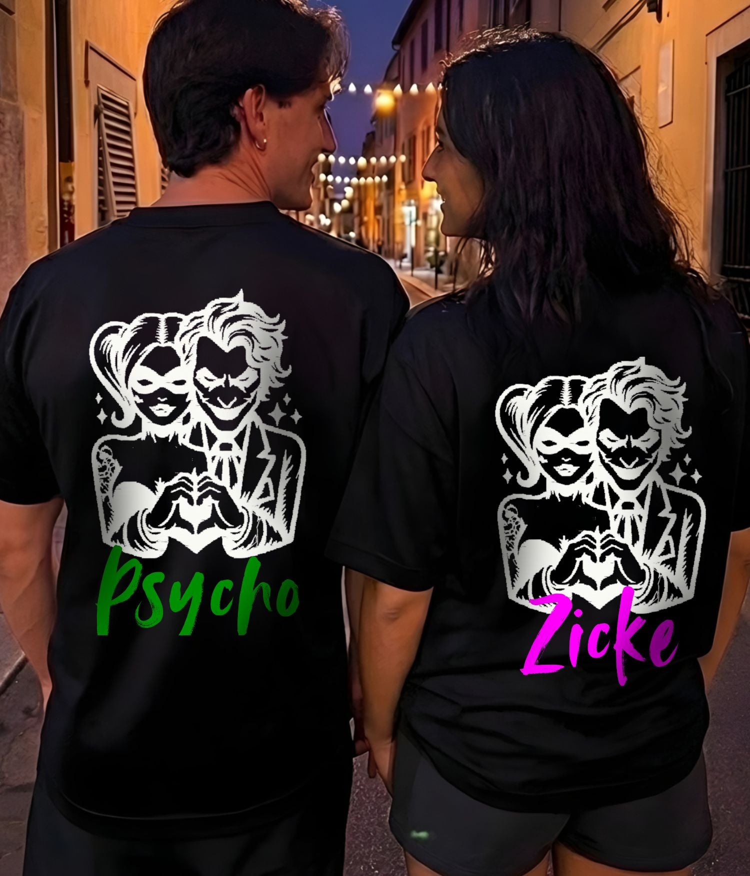 Psycho & Zicke Lineart - Shirt Couple Bündel