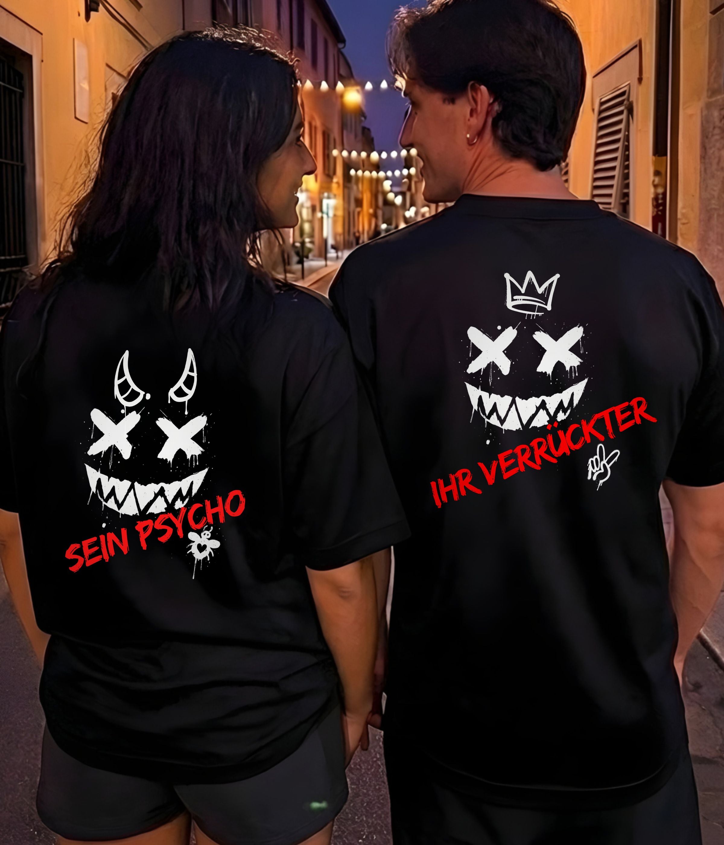 Verrückter/Psycho - Shirt Couple Bündel