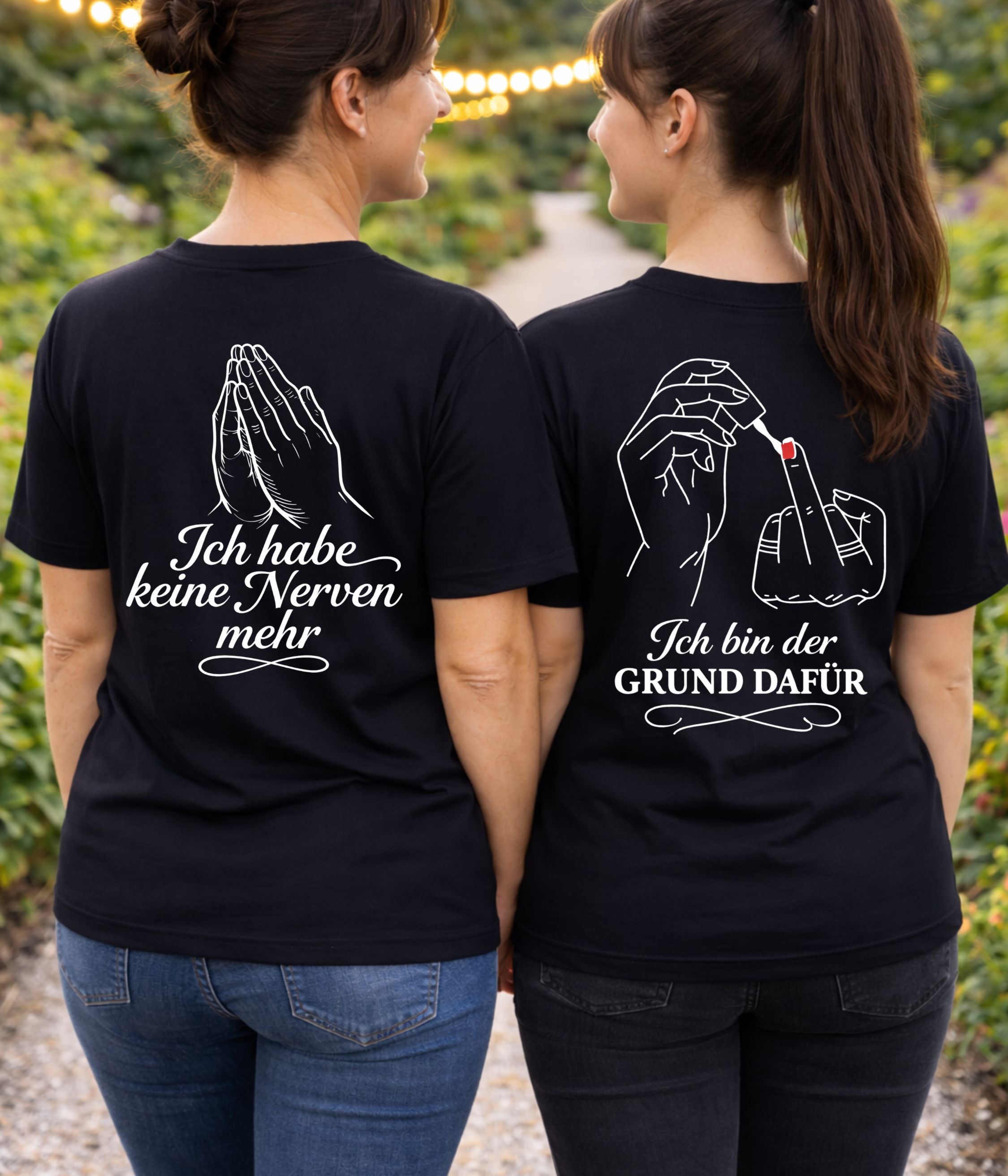 Nerven - Shirt Couple Bündel (Mutter und Tochter)