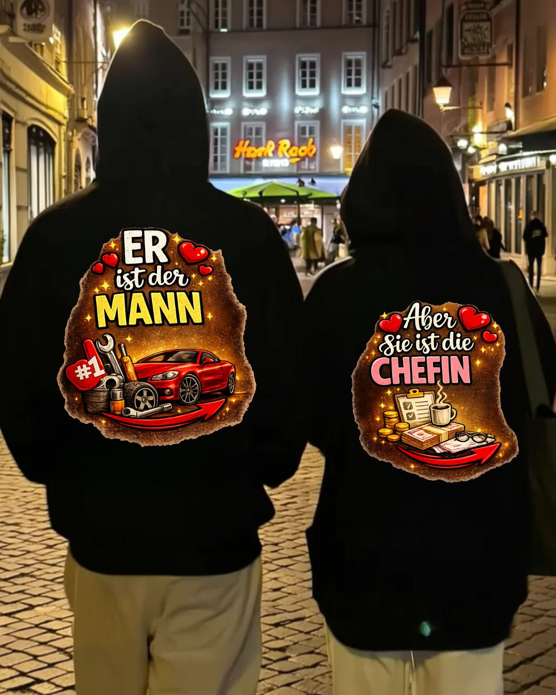 Mann und Chefin - Kuschel Hoodie Bündel