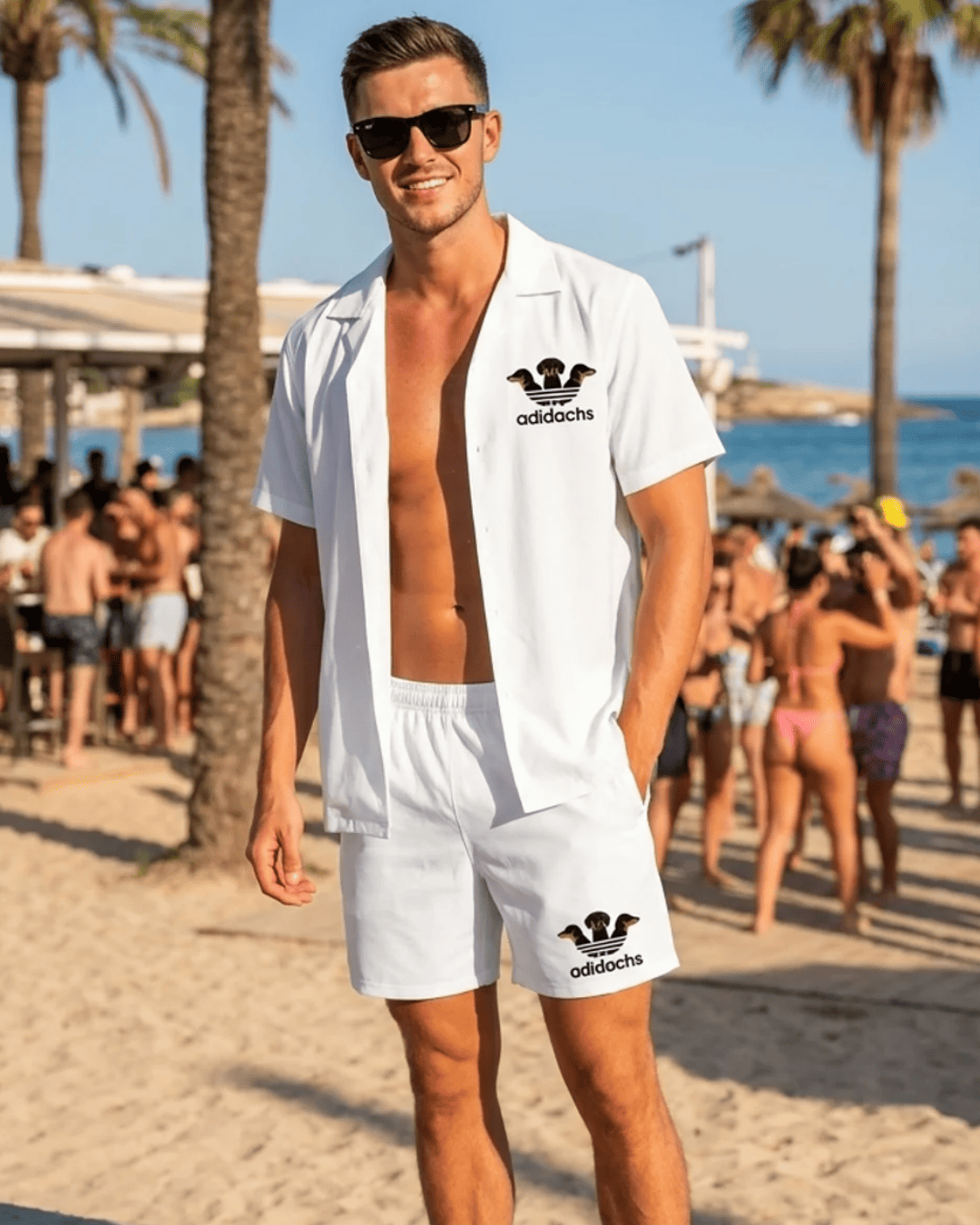 Adidachs - Hawaiihemd Set