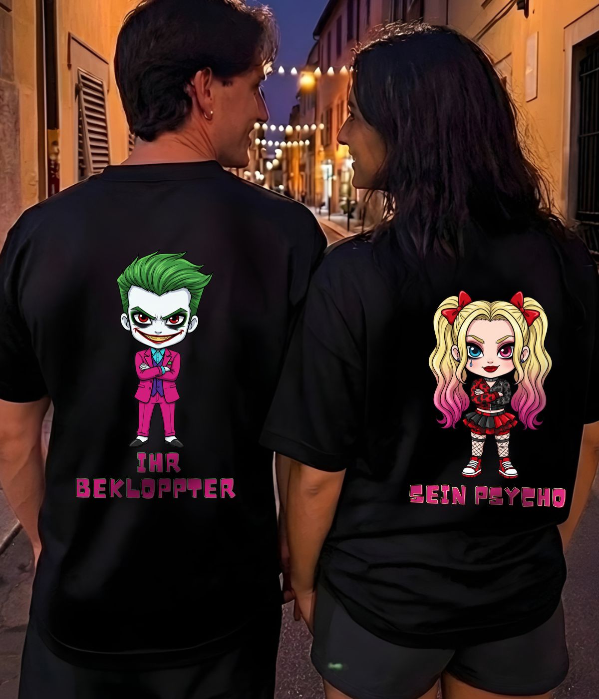 Bekloppter & Psycho - Shirt Couple Bündel