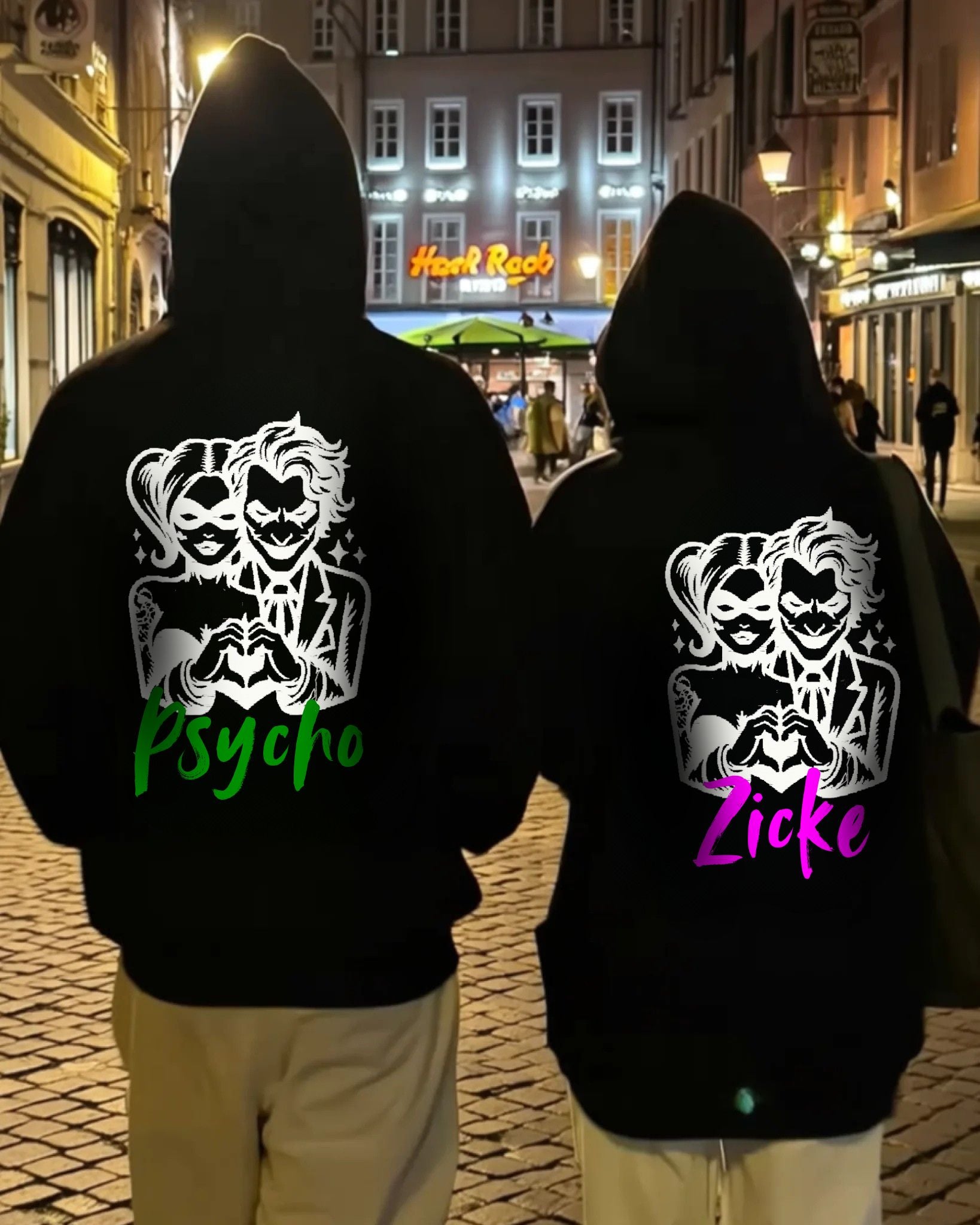 Psycho & Zicke Lineart - Kuschel Hoodie Bündel