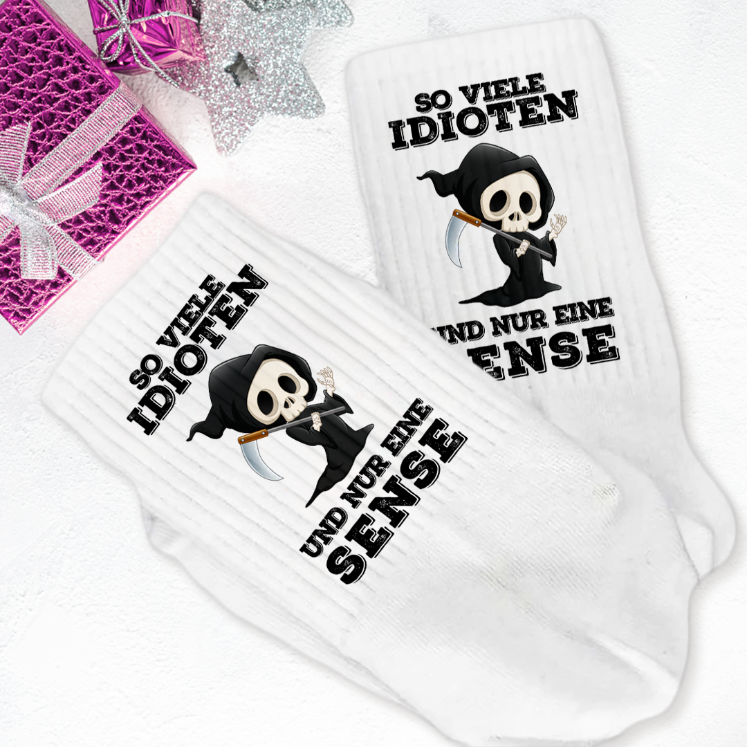 Idioten Sensenmann - Crew Socken
