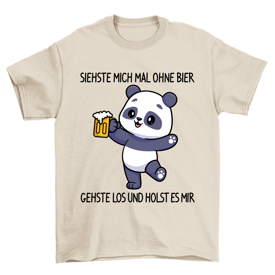 Ohne Bier Panda - Shirt Unisex