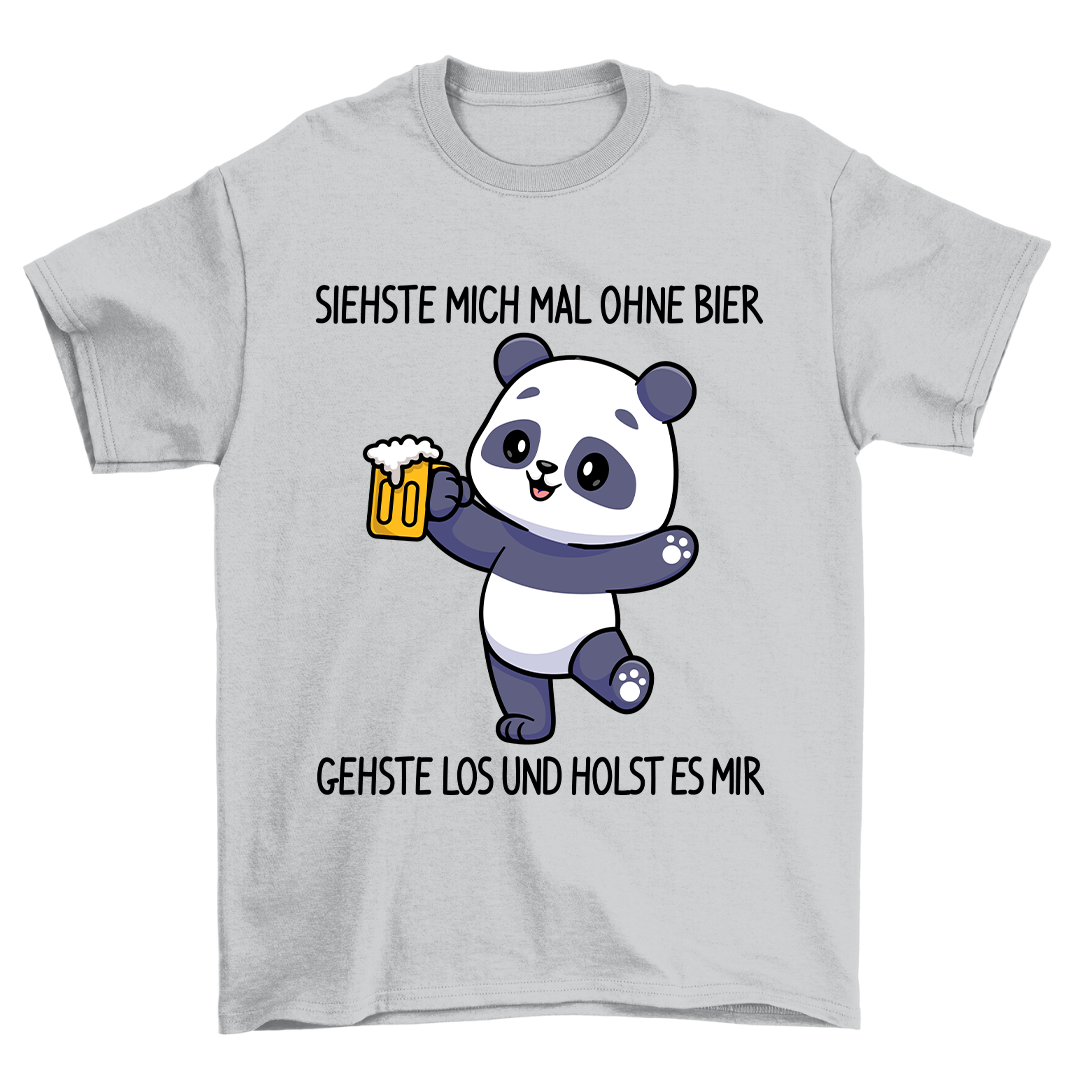 Ohne Bier Panda - Shirt Unisex