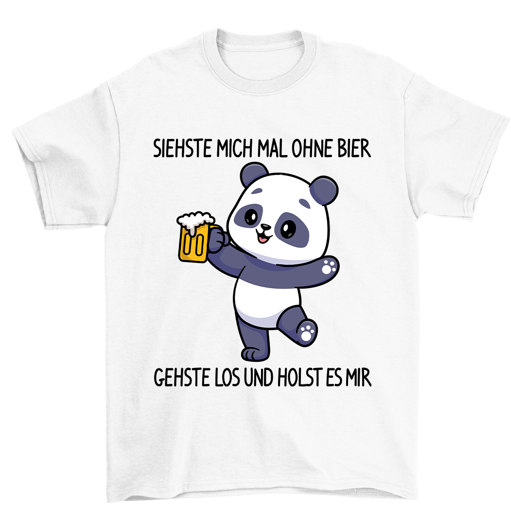 Ohne Bier Panda - Shirt Unisex