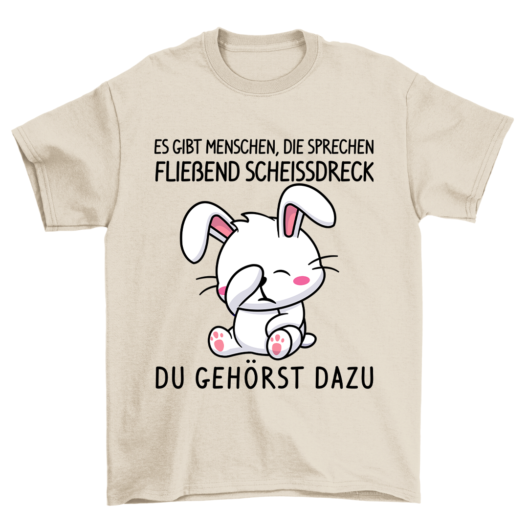 Fließend Scheissdreck Hase - Shirt Unisex