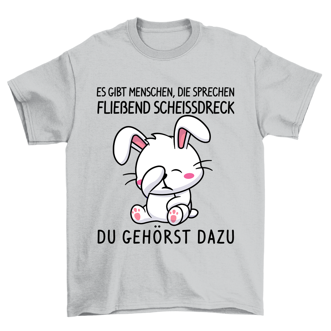 Fließend Scheissdreck Hase - Shirt Unisex