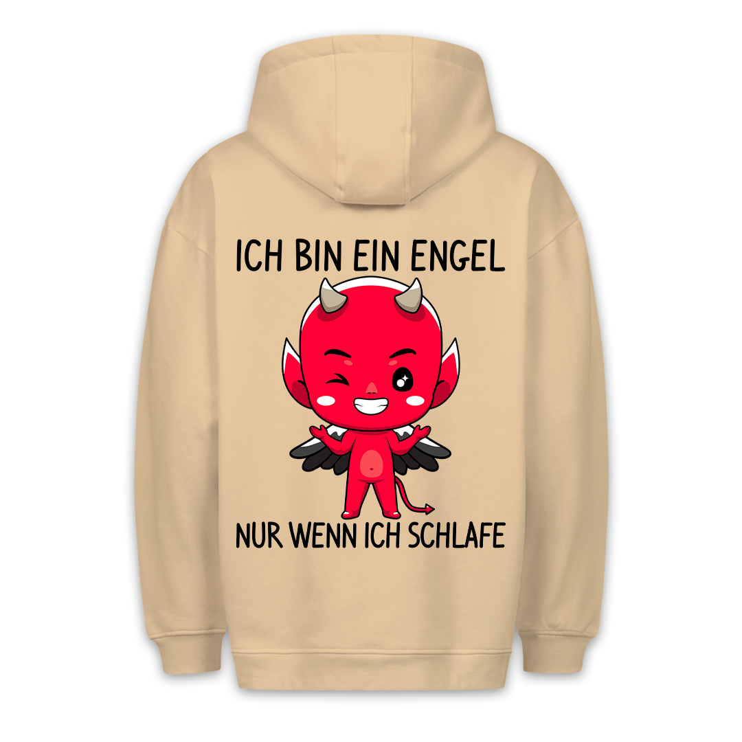 Schlaf Teufelchen - Premium Hoodie Unisex Rückendruck