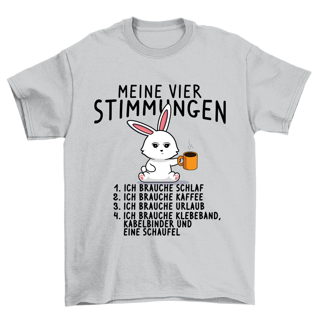 Vier Stimmungen Hase - Shirt Unisex