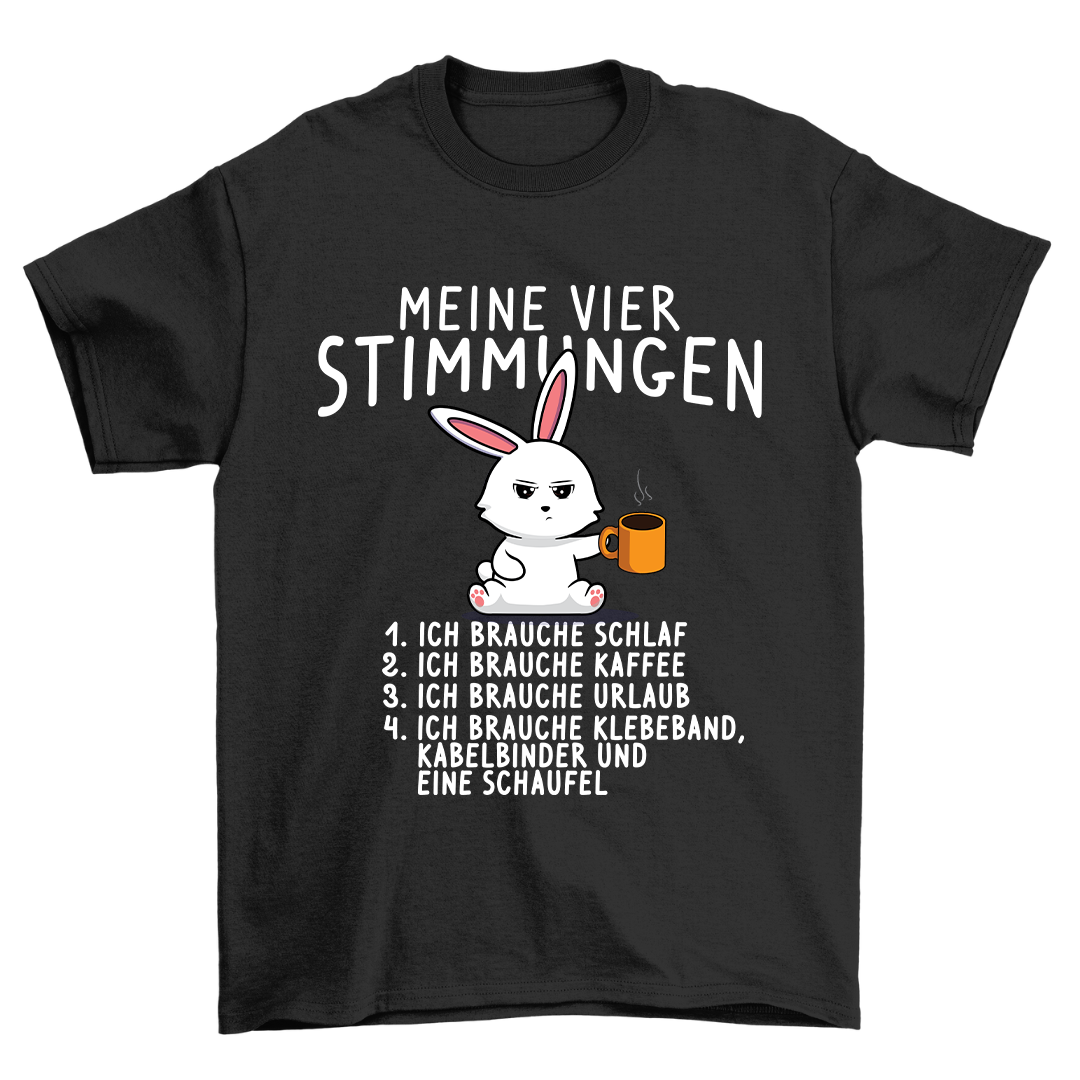 Vier Stimmungen Hase - Shirt Unisex