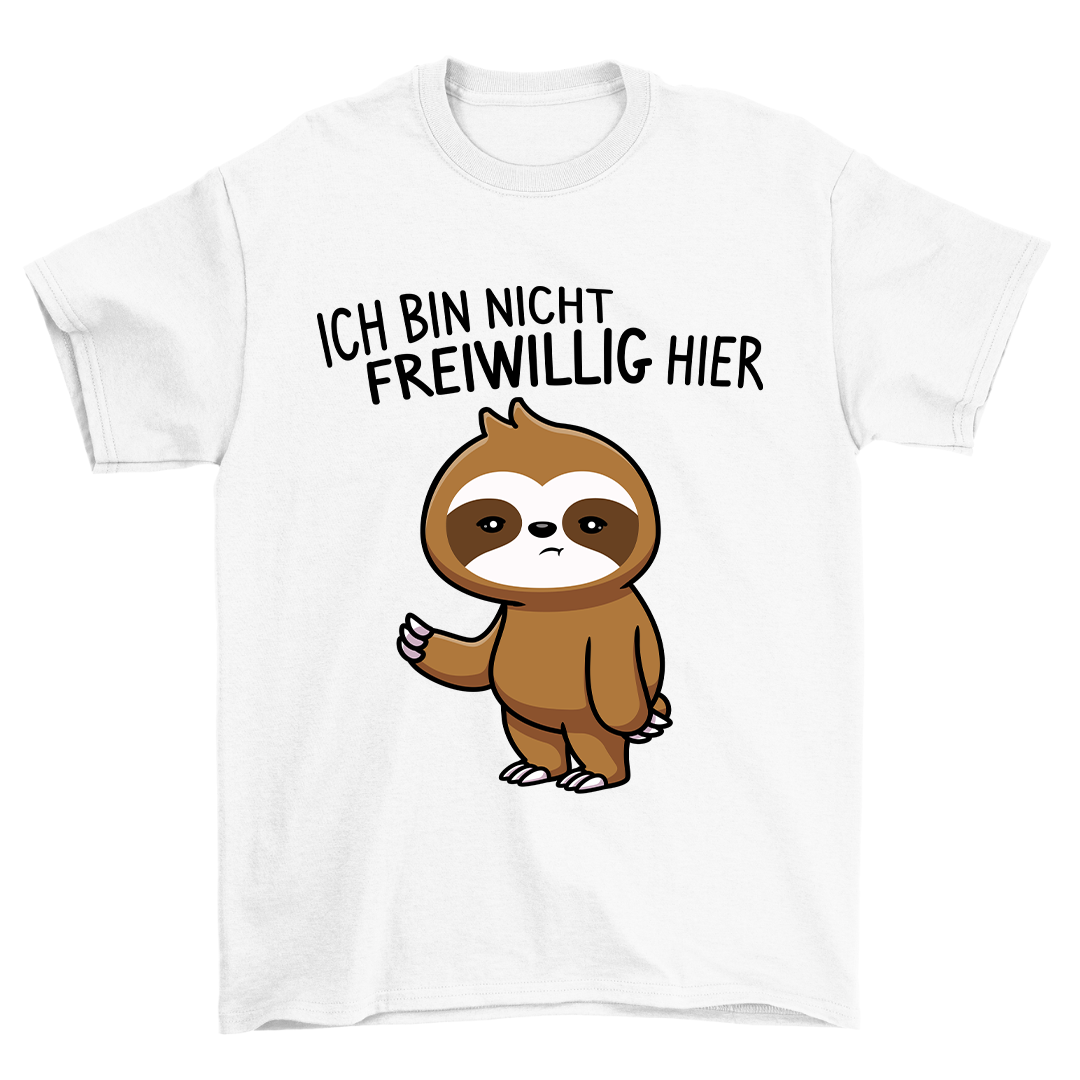 Nicht Freiwillig Faultier - Shirt Unisex