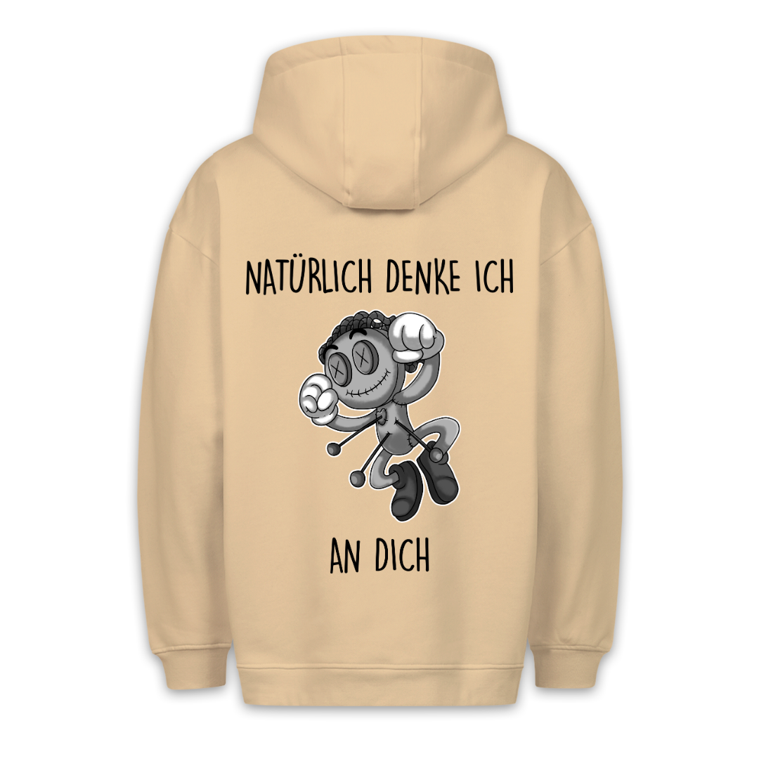 Natürlich Puppe - Hoodie Unisex Rückendruck