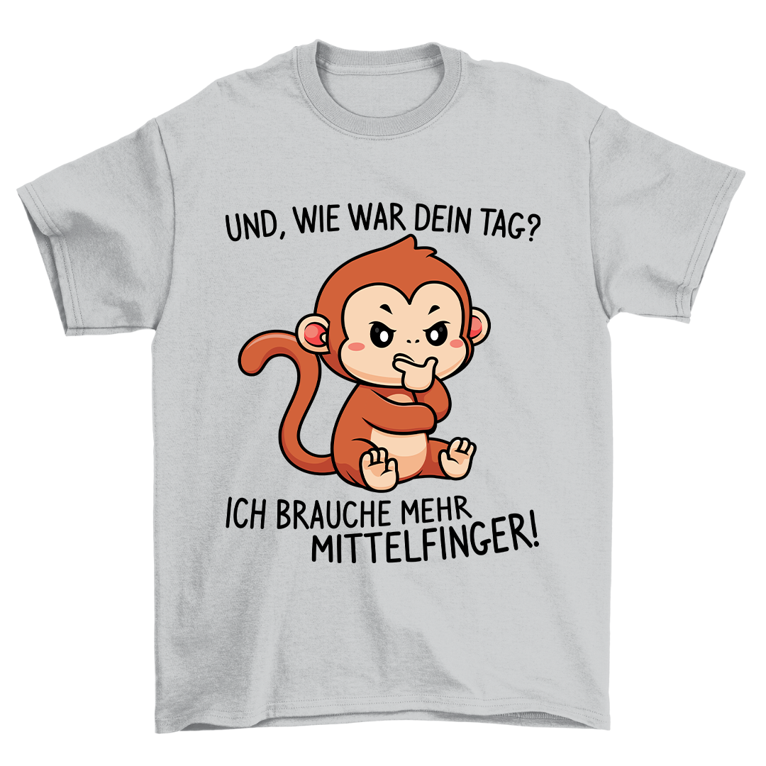 Mittelfinger Affe - Shirt Unisex