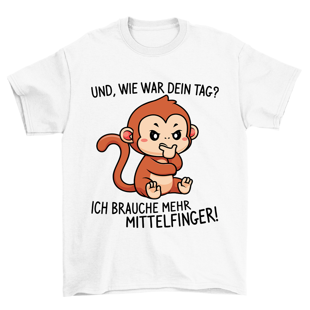 Mittelfinger Affe - Shirt Unisex