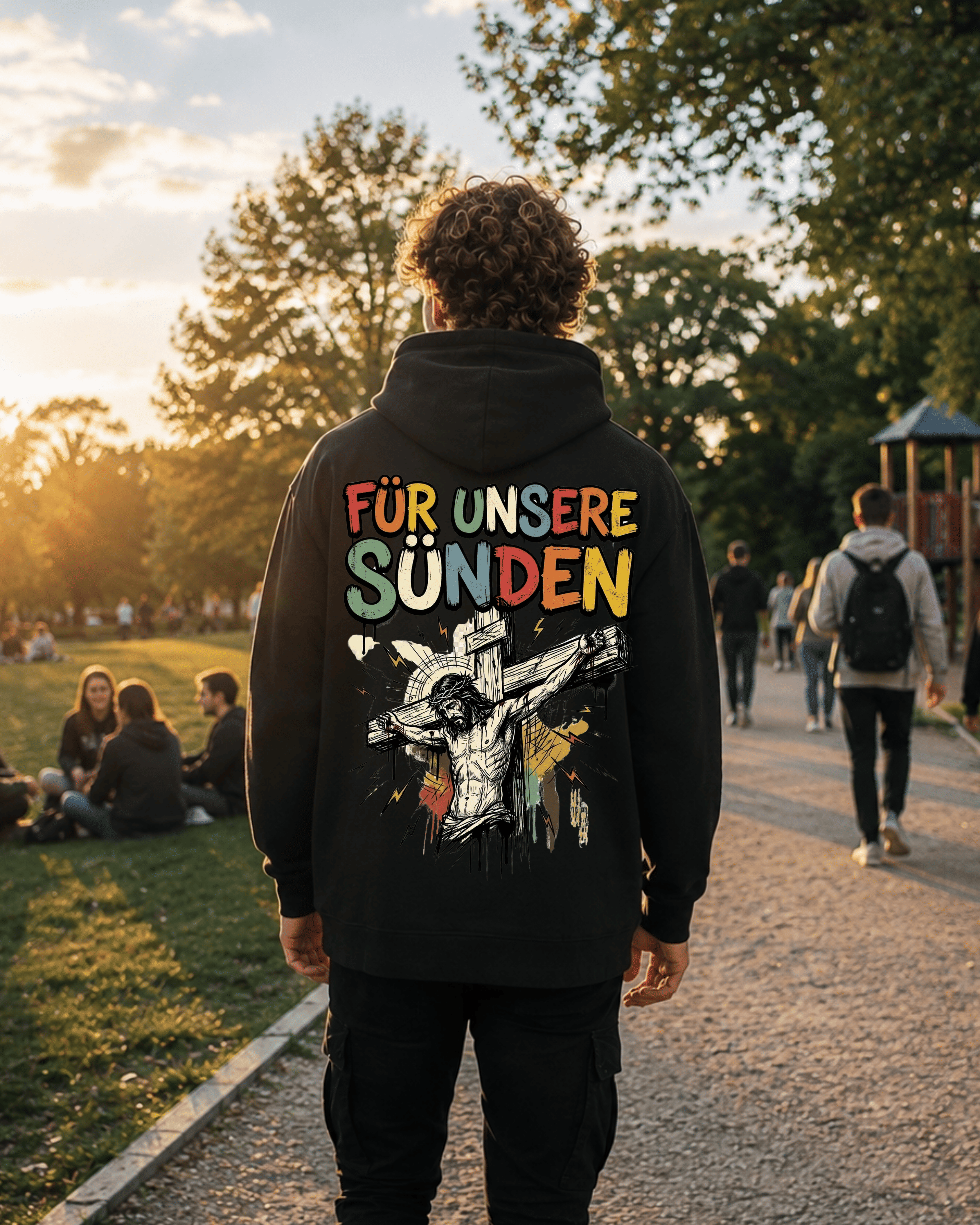 Für unsere Sünden - Oversized Hoodie