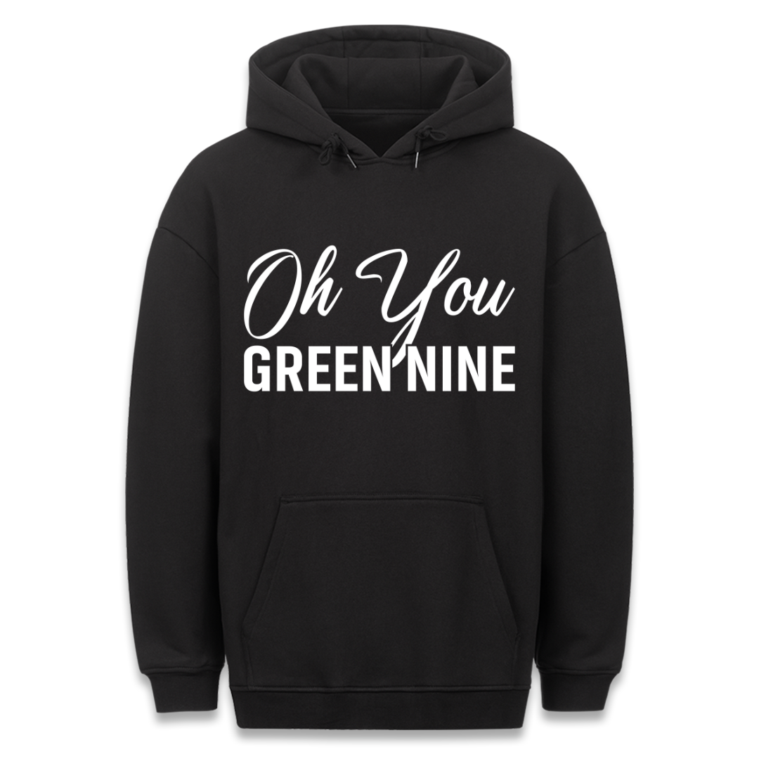 Green nine -  Hoodie Unisex Rückendruck