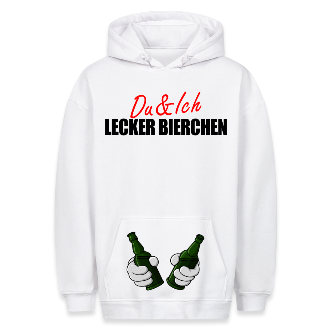 Lecker Bierchen? - Hoodie Unisex Bauchtaschendruck