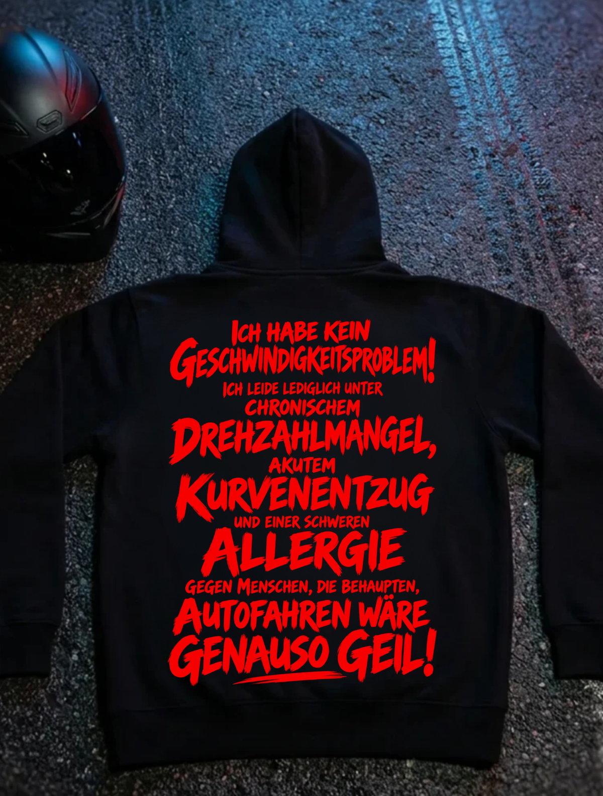 Geschwindigkeitsproblem - Hoodie Unisex Backprint