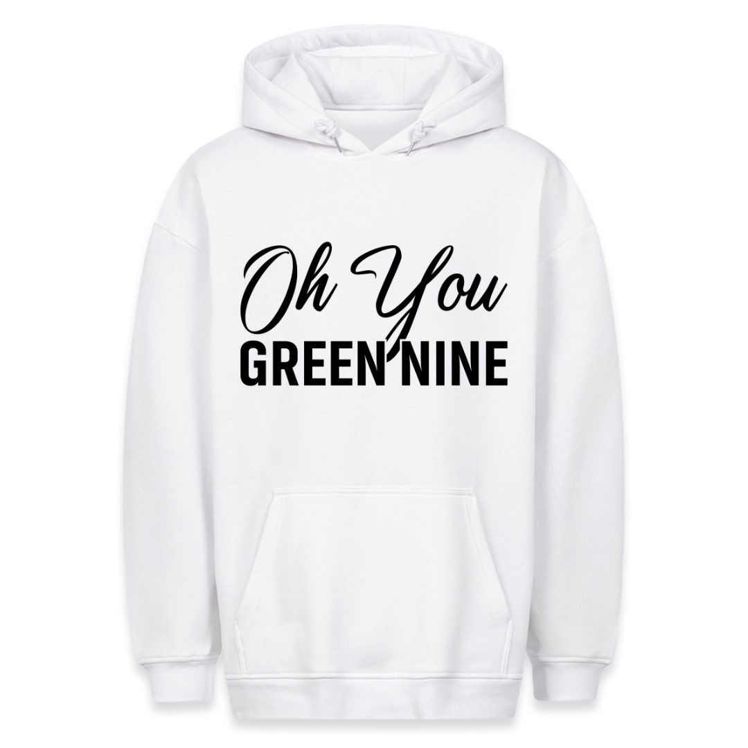 Green nine -  Hoodie Unisex Rückendruck