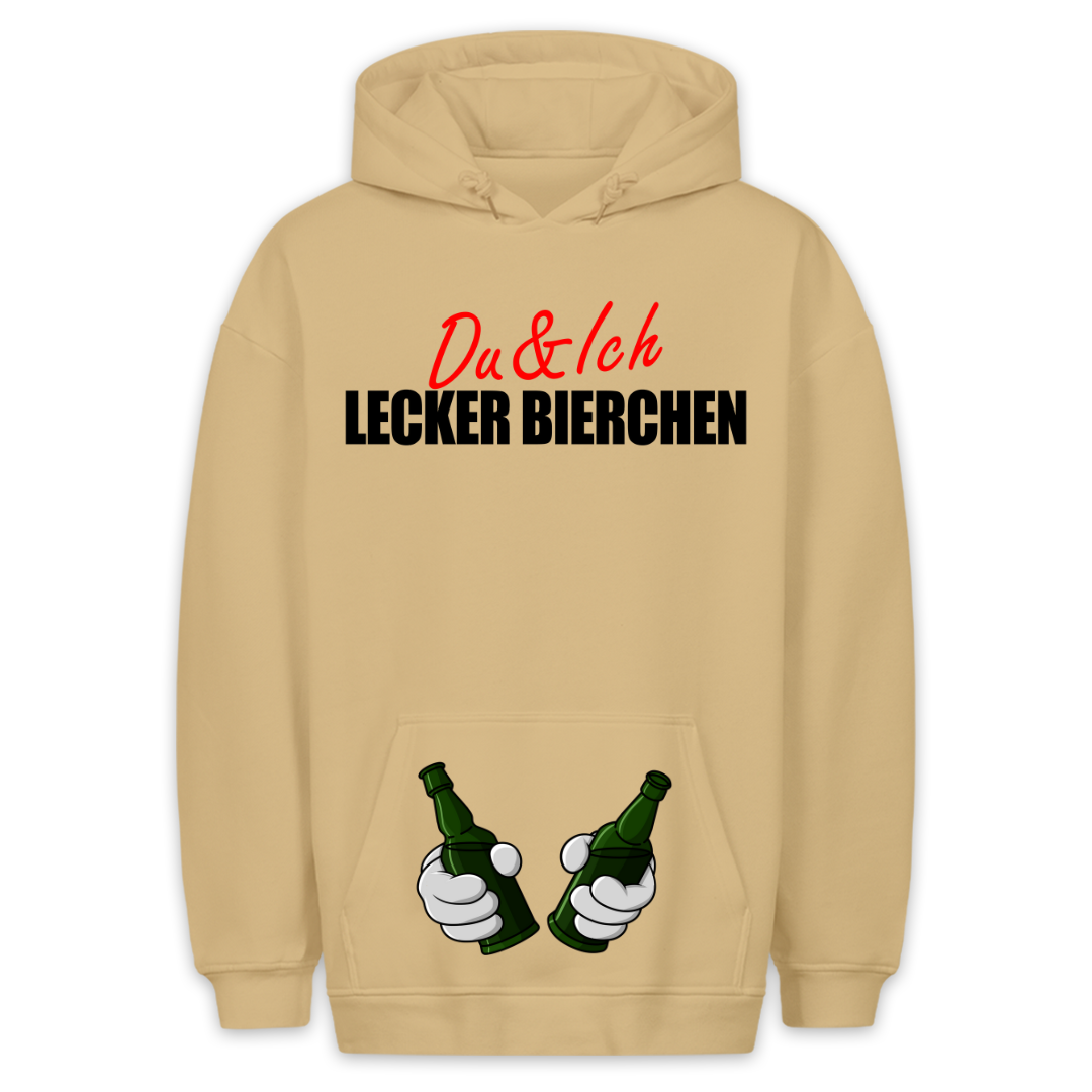 Lecker Bierchen? - Hoodie Unisex Bauchtaschendruck