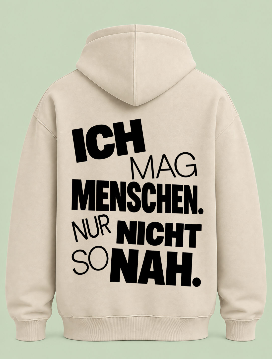 Nicht ansprechen - Hoodie Unisex Backprint