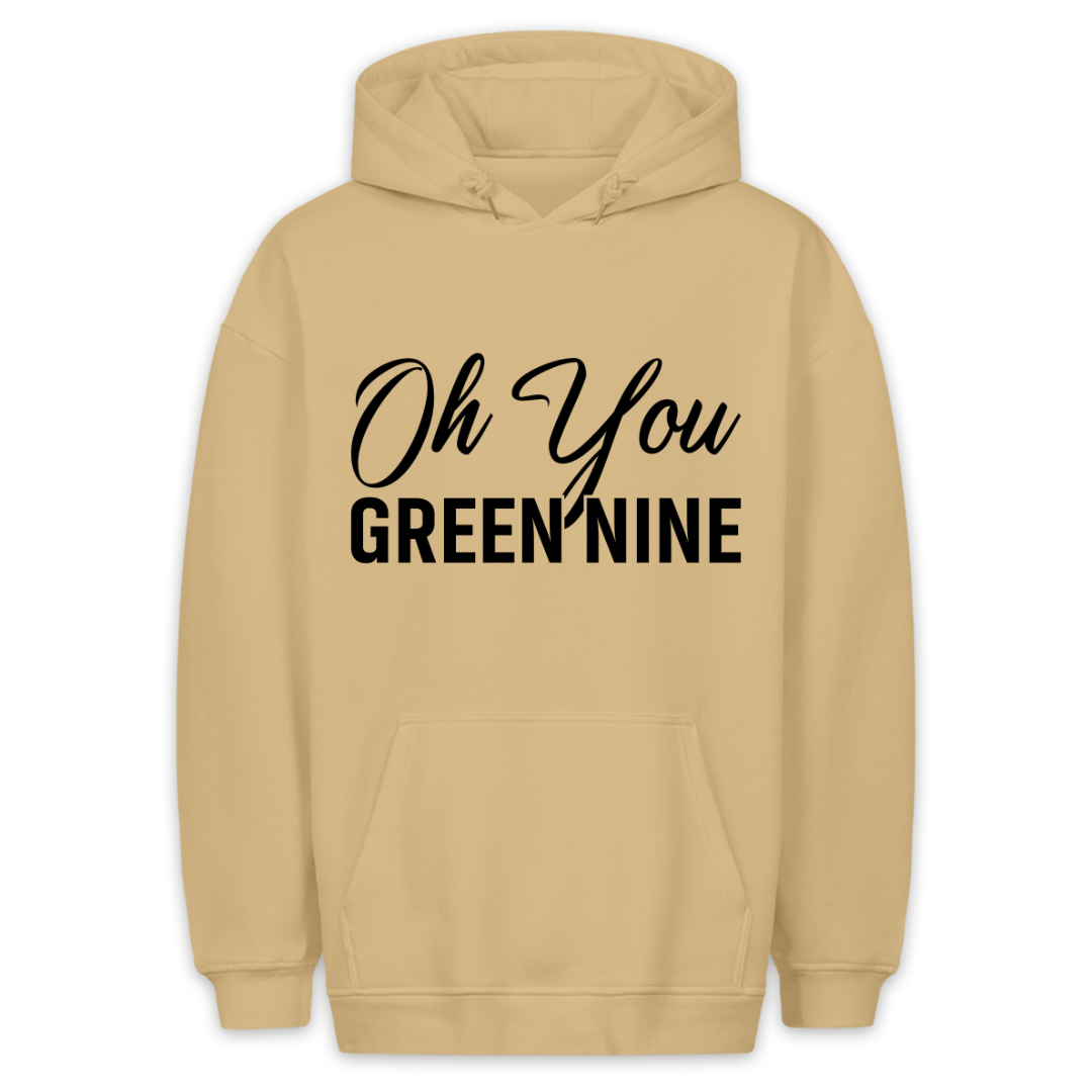 Green nine -  Hoodie Unisex Rückendruck