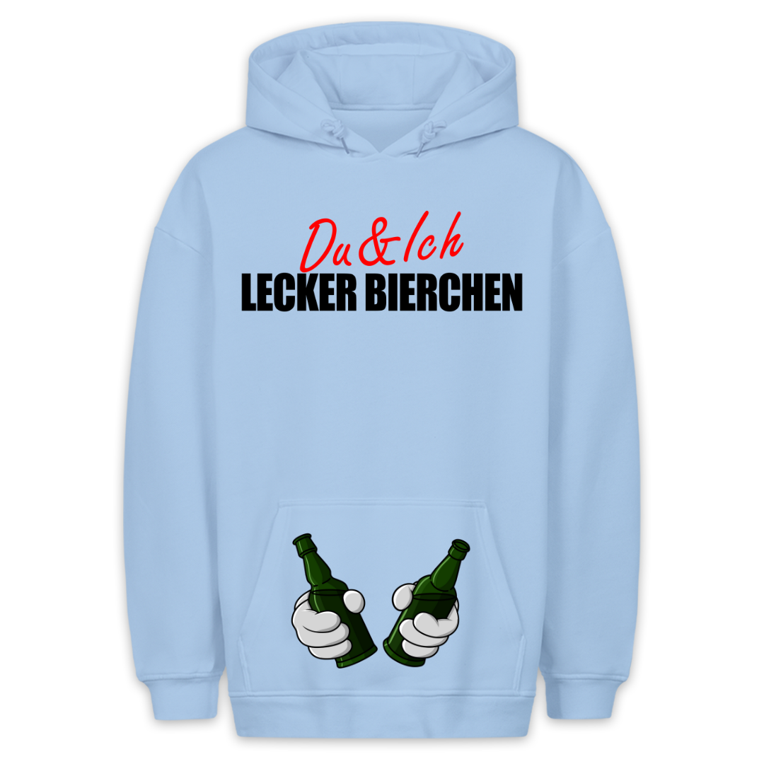 Lecker Bierchen? - Hoodie Unisex Bauchtaschendruck