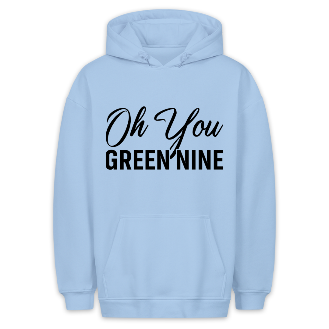 Green nine -  Hoodie Unisex Rückendruck