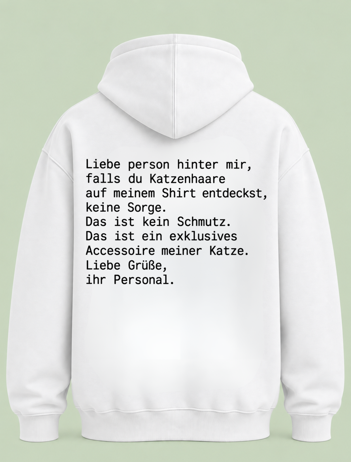 Katzenhaare - Hoodie Unisex Backprint