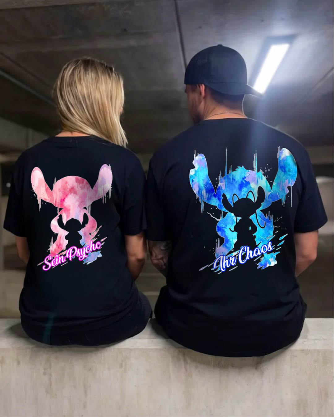 Chaos / Psycho Silhouette - Shirt Couple Bündel
