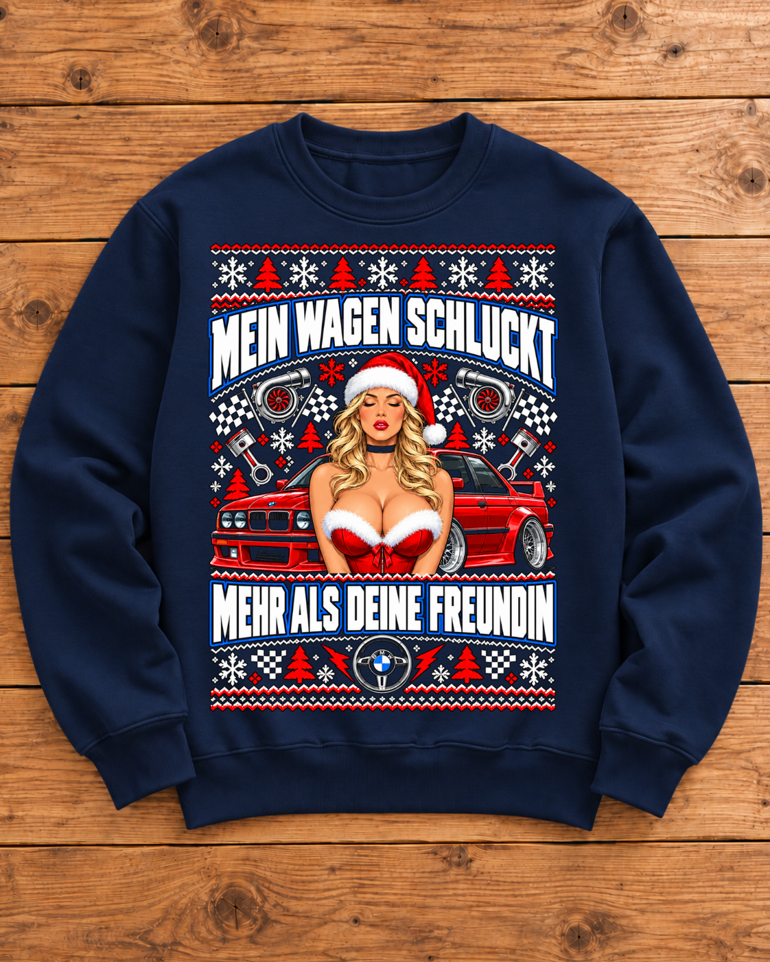 Wagen schluckt - Ugly Sweater