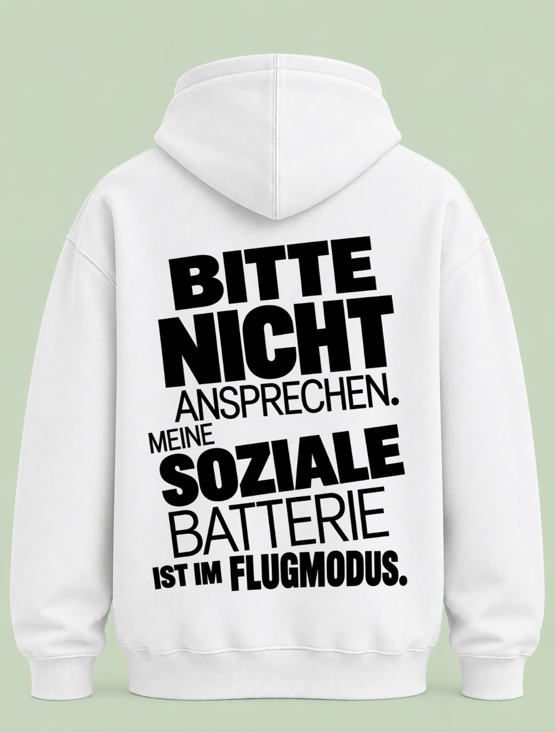 Nicht ansprechen - Hoodie Unisex Backprint