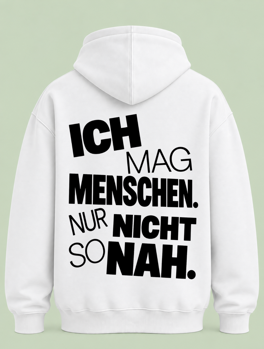 Nicht so nah - Hoodie Unisex Backprint