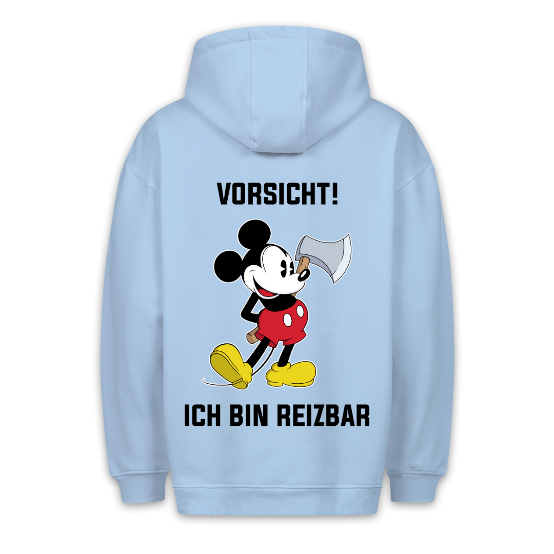 Reizbar Maus - Hoodie Unisex Rückendruck