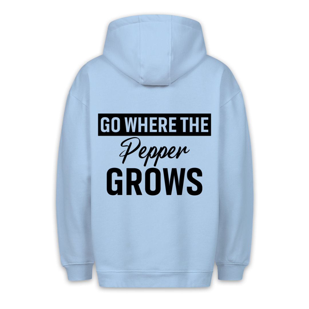 Where the Pepper grows -  Hoodie Unisex Rückendruck