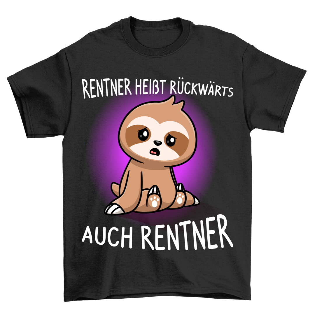 Rückwärts Faultier - Shirt Unisex