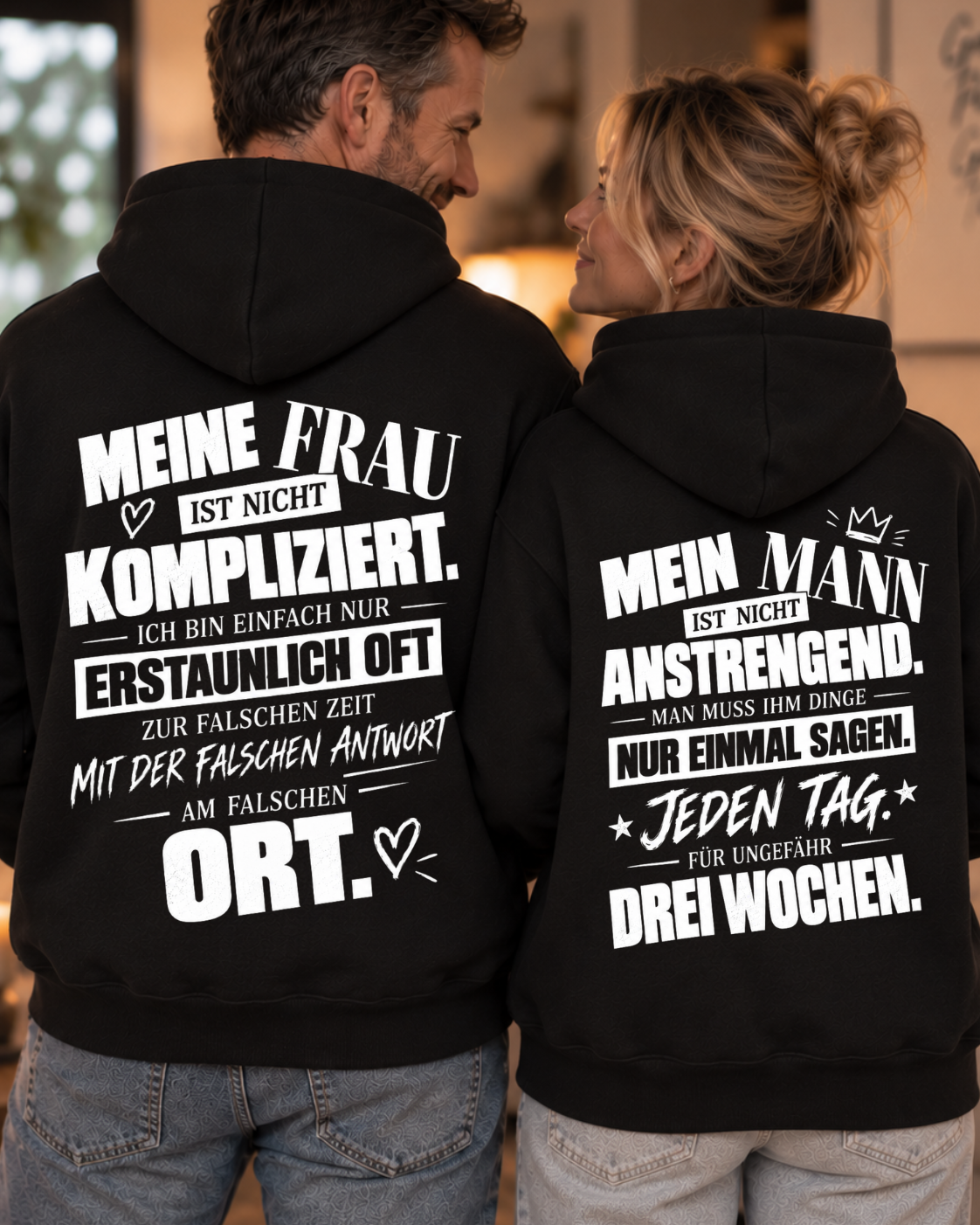 kompliziert und anstrengend - Kuschel Hoodie Bündel