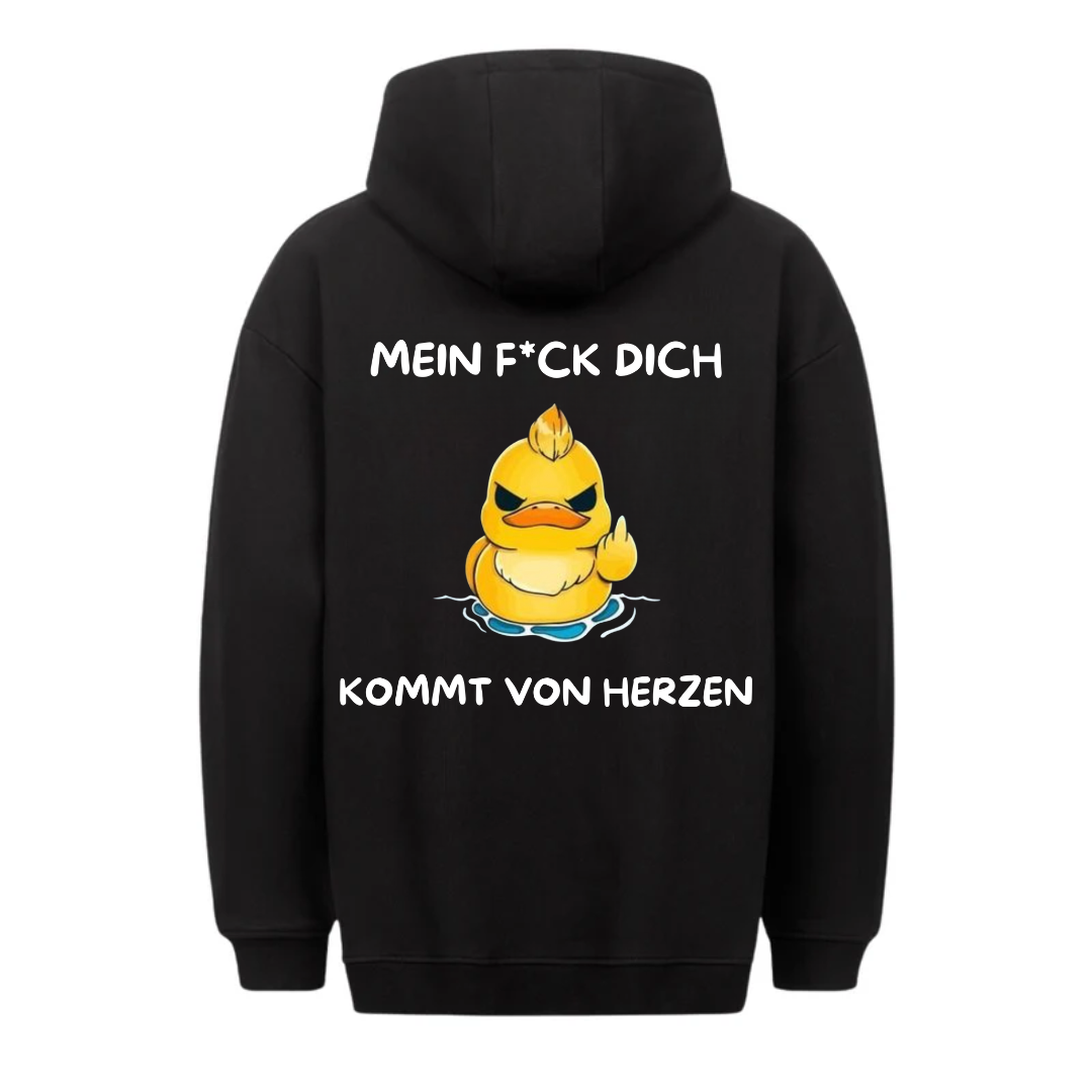 Von Herzen Ente - Hoodie Unisex Rückendruck