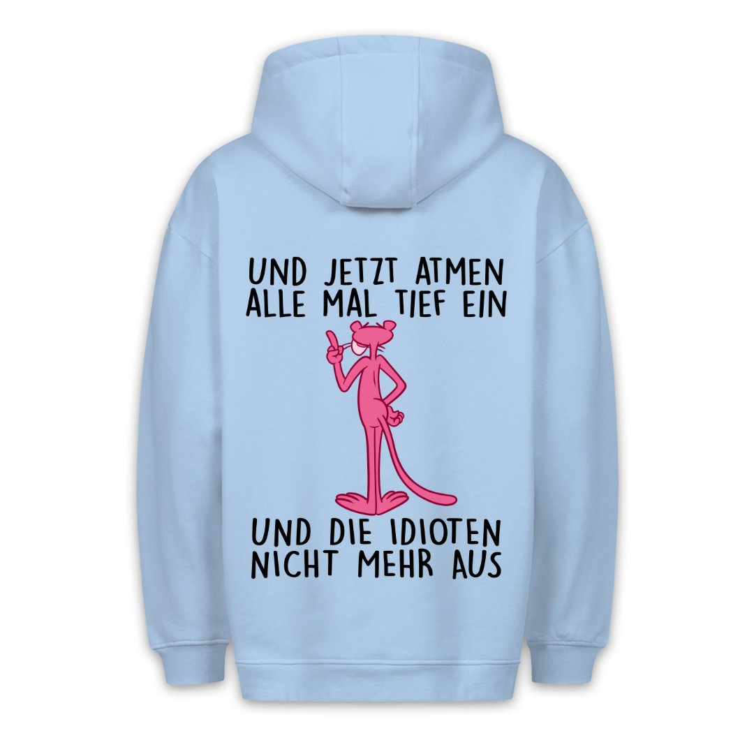 Einatmen Panther - Hoodie Unisex Rückendruck