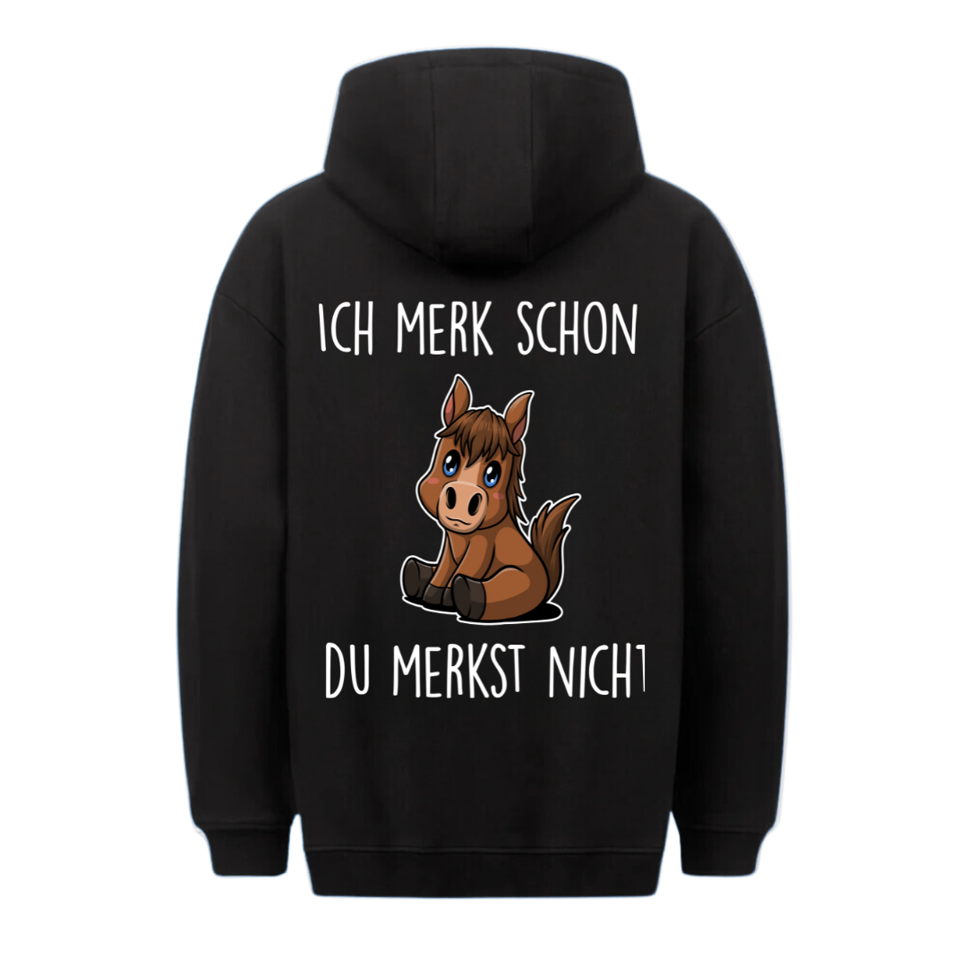 Ich Merke Pony - Hoodie Unisex Rückendruck