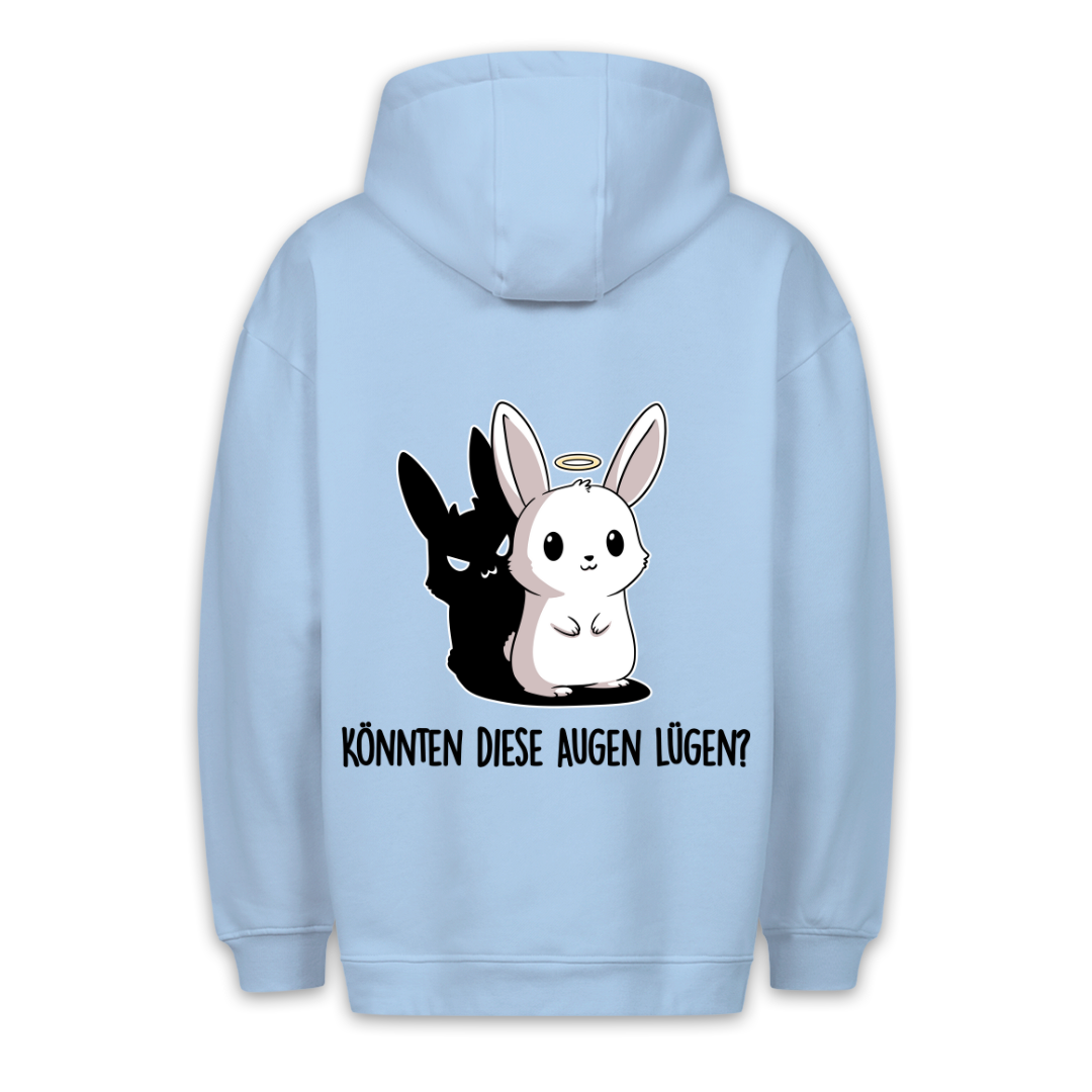 Augen Hase - Hoodie Unisex Rückendruck