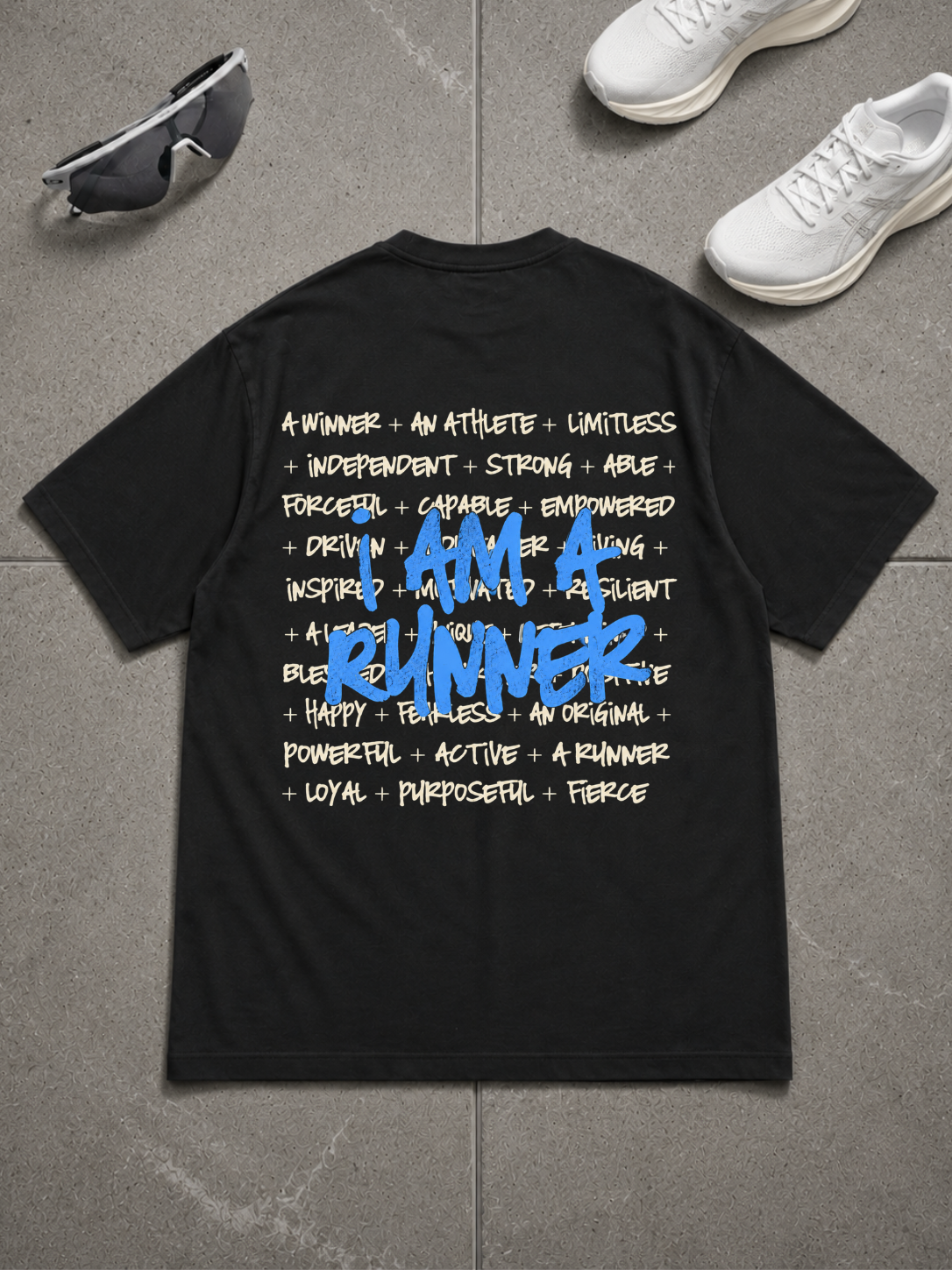 RUNNER - Shirt Oversized Backprint